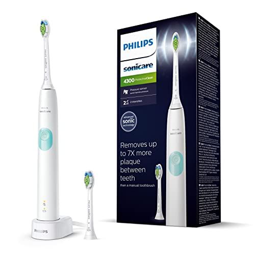 Philips Sonicare Spazzolino Elettrico Sonico con Sensore di Pressione Integrato, Nero (modello HX6807/51)