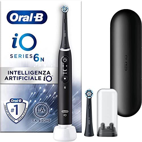 Oral-B Spazzolino Elettrico Ricaricabile iO6 Nero Con Custodia Da Viaggio